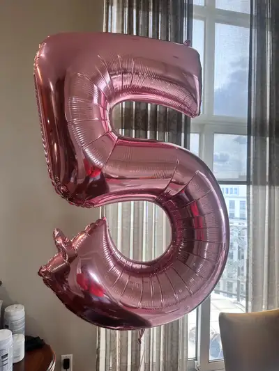 Balloon Number 5 and Cupcake Balloon Set, View more