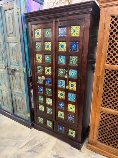 Armoire en acacia massif, Meuble rangement général, placard Inde, View more