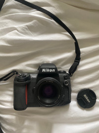 Nikon f100 film camera with 50mm lens