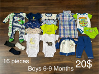 Baby Boy Clothes Size 6-9 months 