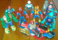 Spiderman 8x figurines Marvel de 6 pouces/inches + accessoires