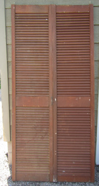 Bifold Doors (brown colour)
