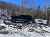 Dodge Ram 4x4 with plow and trailer 