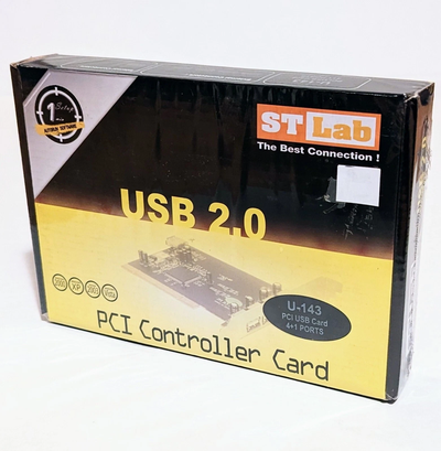 ST Lab U-143 PCI Controller Card USB 2.0, 4+1 Ports, View more