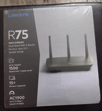 Linksys AC1900 R75 MAX STREAM DUAL BAND SMART WIFI 5 ROUTER 1.9G