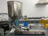 Fully Pneumatic Piston Filling Machine with Husky Air Compressor