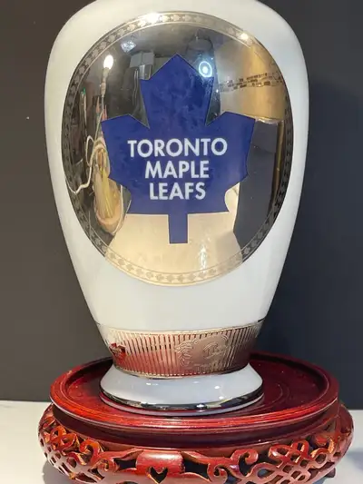 Sterling silver plated on porcelain flower vase, View more