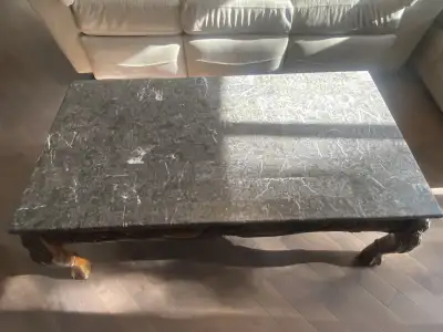 Coffee table  with marble top, View more