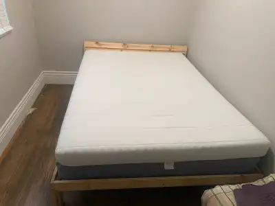 ikea bed with spring and foam mattress, View more