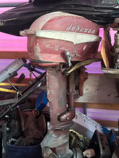 Old Johnson for parts. It’s been stored indoors for quite a few years. I don’t know what it needs so...