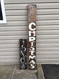CUSTOMER HAND-PAINTED WOOD SIGNS FOR SALE