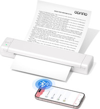 NEW Portable Thermal Printer Wireless Bluetooth 4200mAh Travel