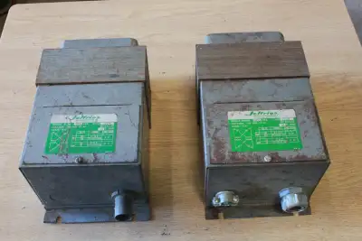 Jeffries 0.5 KVA Transformers. Single phase. 120/240v primary voltage. 12/24v secondary voltage. Use...