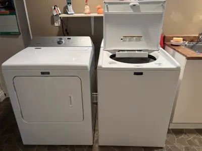 Ensemble laveuse sécheuse MAYTAG BRAVOS XL STEAM, grande cuve, View more