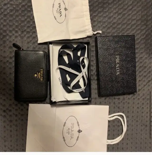 Prada Leather Wallet  (Red/Black) Authentic in Women's - Bags & Wallets in City of Toronto - Image 10