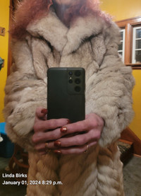 Gorgeous Blue Fox Fur Coat