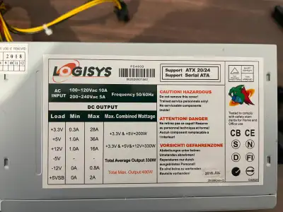 ALIMENTATION ATX de 330 WATTS, View more