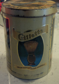 Vintage Cheinco Gillette Safety Razor Advertising Tin