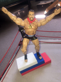 WWE Elite Series 34 Rusev Figurine w/accessories 