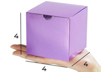 95 x 4 x 4 x 4 purple boxes, great for wedding or gifts