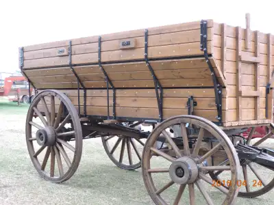 ANTIQUE GRAIN WAGON - FULLY RESTORED - MINT, View more