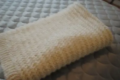 Hand made Knitted Blanket, View more