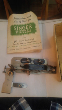 Vintage Singer Buttonhole Attachment.