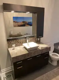 Vanité et armoire salle de bain complète 