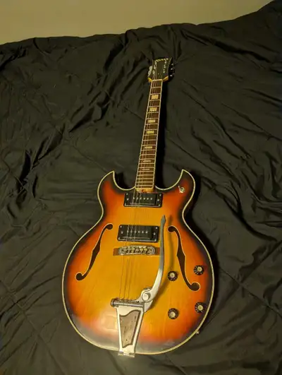 1960s Pan semi hollow guitar, View more