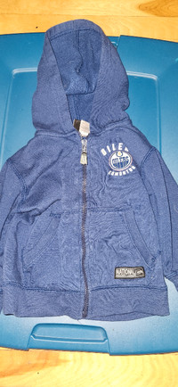2T NHL Oilers zip up hoodie