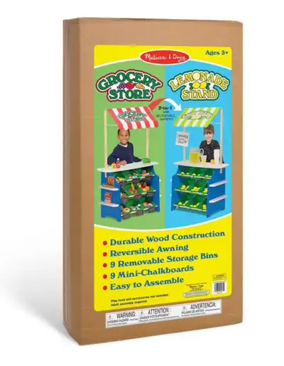 Melissa and Doug Wooden Grocery Store and Lemonade Stand 