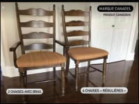 6 chaises de cuisine Canadel