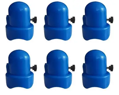 Trampoline Enclosure Pole Caps Trampoline Enclosure Safety Caps with Screw Thumb Fit for 1.5 Inch Di...