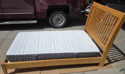 Twin Bed  - Wooden Frame & Mattress (in Tuscany in NW), View more