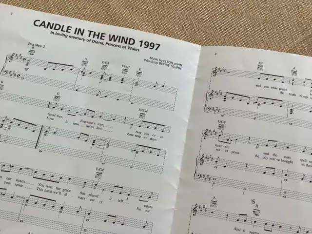 CANDLE IN THE WIND MUSIC for Princess Diana in Other in Delta/Surrey/Langley - Image 3