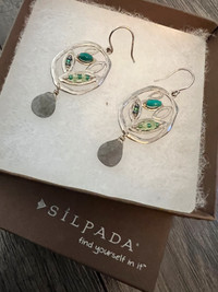 Silpada Silver & Turquoise Earrings 