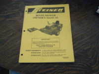 Steiner Boom Mower Owners Manual  OM-BMOW86
