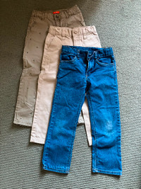 5T long pants ($4 per pair or 3 pairs for $10)