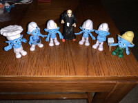 Lot 6 Smurfs & Gargamel Peyo JAKKS PVC Toy Figures