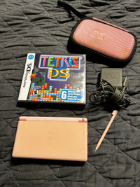 Pink Nintendo DS Lite with Tetris DS Game