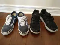 2 pairs of boys running shoes
