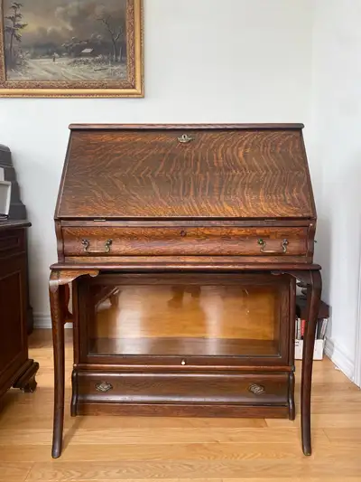 Antique Barristers Office Desk, View more