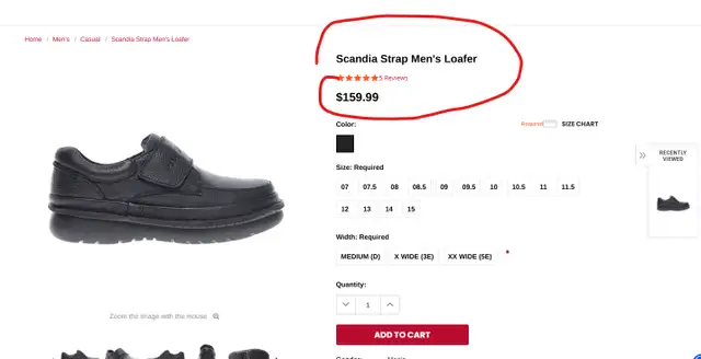 Wide-width Diabetic Men's Scandia Shoe size 10 XX(SE) -Brand New63347536261635123