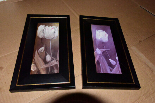 Two Flower Pictures signed Wendy Parker in Home Décor & Accents in Saint John - Image 3