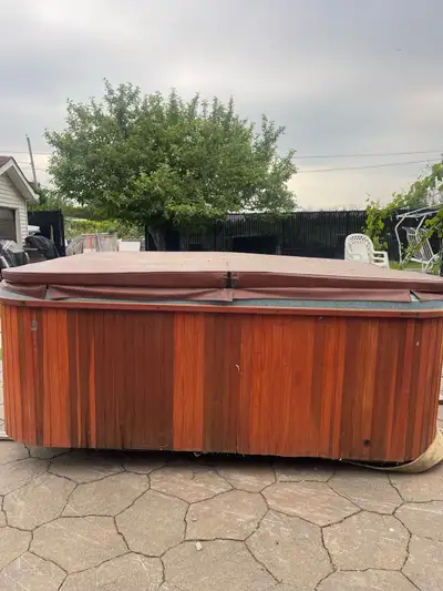 Spa Sundance Spas pour 10 personnes avec système Sentry 850. Bon état général, couverture incluse. P...