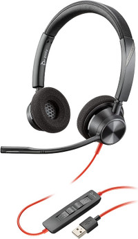 Plantronics Blackwire 3320 USB-A - Wired Dual-Ear Stereo Headset