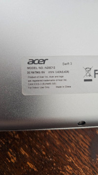 Acer Swift 14" laptop