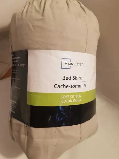 2 new Bed Skirts.  twin & double, View more