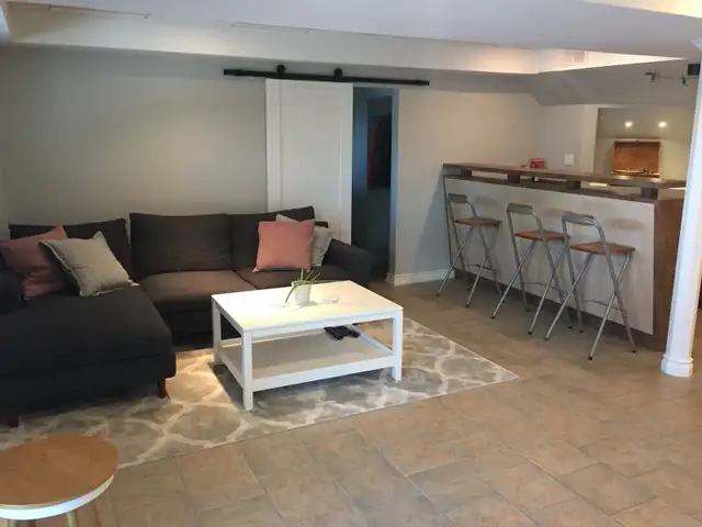 ABOVE GROUND BASEMENT FOR RENT in Short Term Rentals in Mississauga / Peel Region - Image 3
