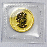feuille d'érable/bullion gold maple leaf 2008 1/10 oz